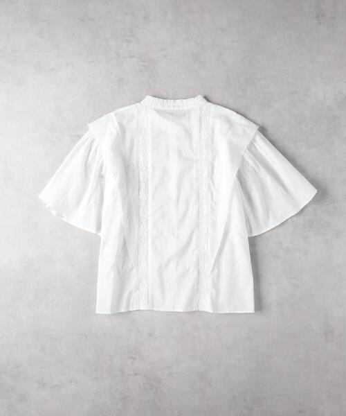 Right-on(ライトオン)の「HONEYSUCKLE ROSE(ハニーサックルローズ)【レディース】半袖レースブラウス(シャツ/ブラウス・レディース・ホワイト/ブラック・L/M)」の20枚目の写真
