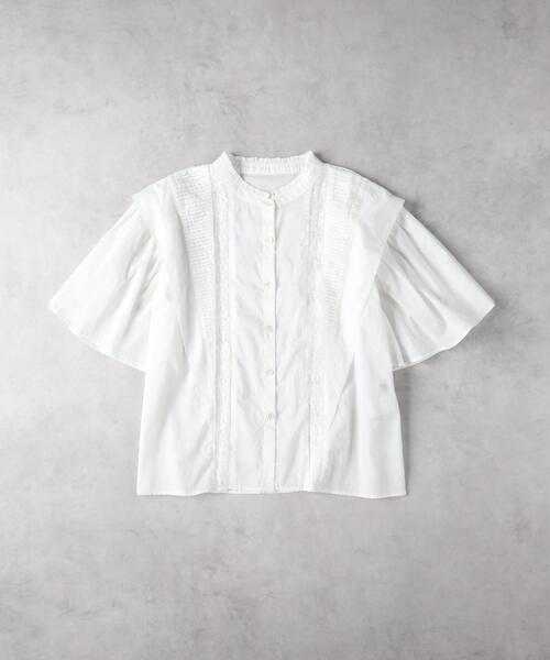 Right-on(ライトオン)の「HONEYSUCKLE ROSE(ハニーサックルローズ)【レディース】半袖レースブラウス(シャツ/ブラウス・レディース・ホワイト/ブラック・L/M)」の14枚目の写真