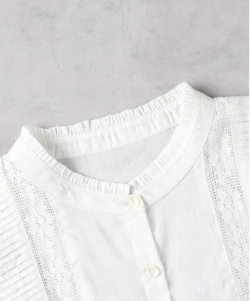 Right-on（ライトオン）の「【HONEYSUCKLE ROSE】半袖レースブラウス（シャツ/ブラウス・レディース・ホワイト/ブラック・L/M）」の3枚目の写真