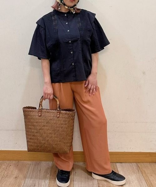 Right-on（ライトオン）の「【HONEYSUCKLE ROSE】半袖レースブラウス（シャツ/ブラウス・レディース・ホワイト/ブラック・L/M）」の11枚目の写真