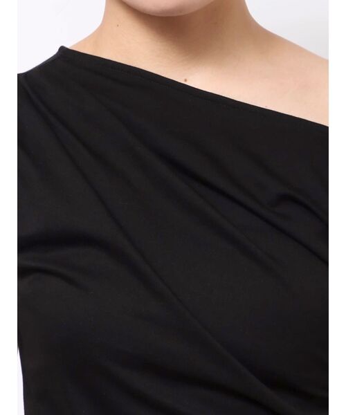 MURUA（ムルーア）の「ドレープワンショルトップス（Tシャツ/カットソー・レディース・ブラック/ホワイト/ブルー・FREE）」の16枚目の写真