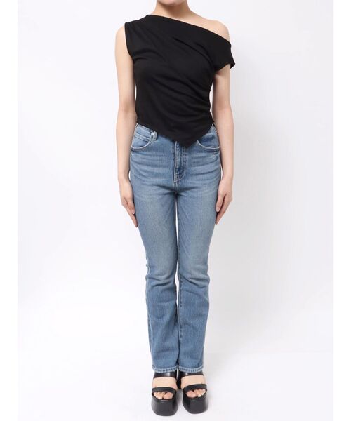 MURUA（ムルーア）の「ドレープワンショルトップス（Tシャツ/カットソー・レディース・ブラック/ホワイト/ブルー・FREE）」の20枚目の写真