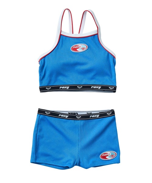 ROXY(ロキシー)の「MINI FUN & ALIVE BIK/ロキシーキッズタンキニスイムウエア(水着)(水着・キッズ・ブラック/ブルー・130/140/150/110/120)」の2枚目の写真