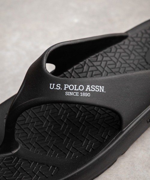 U.S. POLO ASSN.(ユーエスポロアッスン)の「U.S. POLO ASSN. ユーエスポロアッスン 軽量 ワンポイントロゴ入りトングサンダル/ビーチサンダル(サンダル・メンズ・ブラック/アイボリー/ダークブラウン・M/L/LL)」の10枚目の写真