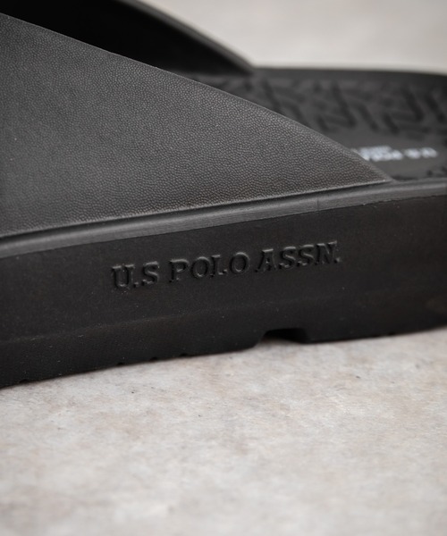 U.S. POLO ASSN.(ユーエスポロアッスン)の「U.S. POLO ASSN. ユーエスポロアッスン 軽量 ワンポイントロゴ入りトングサンダル/ビーチサンダル(サンダル・メンズ・ブラック/アイボリー/ダークブラウン・M/L/LL)」の11枚目の写真