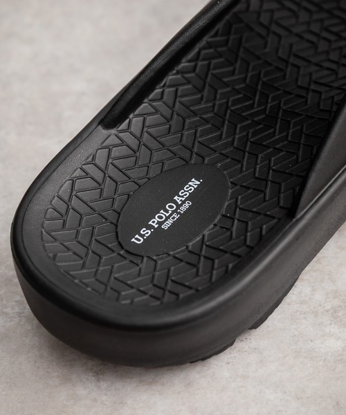 U.S. POLO ASSN.(ユーエスポロアッスン)の「U.S. POLO ASSN. ユーエスポロアッスン 軽量 ワンポイントロゴ入りトングサンダル/ビーチサンダル(サンダル・メンズ・ブラック/アイボリー/ダークブラウン・M/L/LL)」の13枚目の写真