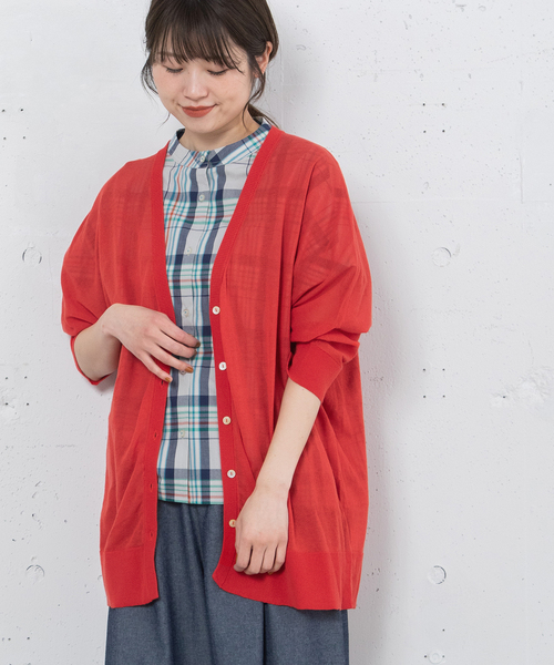 POU DOU DOU(プードゥドゥ)の「ドルマンカーディガン(カーディガン/ボレロ・レディース・ブラック/ライトグレー/オレンジ/グリーン・M)」の5枚目の写真