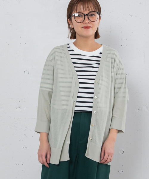 POU DOU DOU(プードゥドゥ)の「ドルマンカーディガン(カーディガン/ボレロ・レディース・ブラック/ライトグレー/オレンジ/グリーン・M)」の13枚目の写真