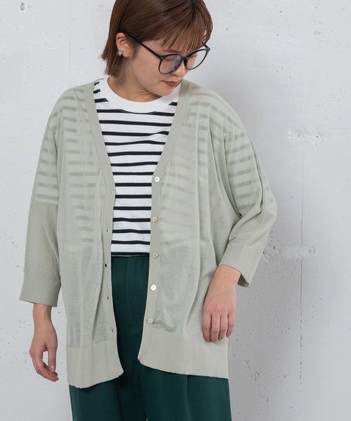 POU DOU DOU(プードゥドゥ)の「ドルマンカーディガン(カーディガン/ボレロ・レディース・ブラック/ライトグレー/オレンジ/グリーン・M)」の14枚目の写真