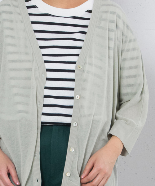 POU DOU DOU(プードゥドゥ)の「ドルマンカーディガン(カーディガン/ボレロ・レディース・ブラック/ライトグレー/オレンジ/グリーン・M)」の19枚目の写真