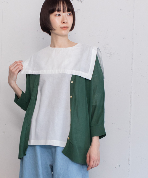 POU DOU DOU(プードゥドゥ)の「ドルマンカーディガン(カーディガン/ボレロ・レディース・ブラック/ライトグレー/オレンジ/グリーン・M)」の20枚目の写真