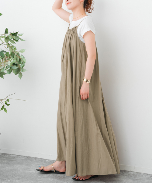 スピックアンドスパン HYU ギャザーワンピース HYU ギャザーワンピース(ワンピース)|Spick & Span(スピック