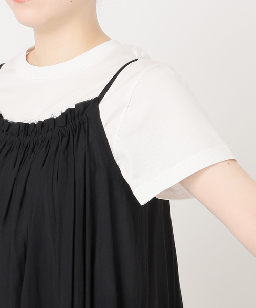 Spick & Span（スピックアンドスパン）の「HYU ギャザーワンピース（ワンピース・レディース・ブルー系その他/ホワイト/ブラック/ベージュ・38/36）」の14枚目の写真