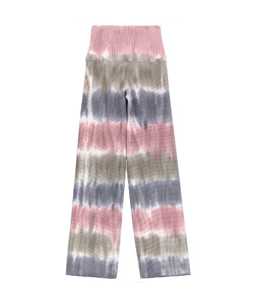 アリシアスタン リブフレアタイダイパンツ pink セール】Rib Flare Pants /タイダイフレアパンツ（その他パンツ