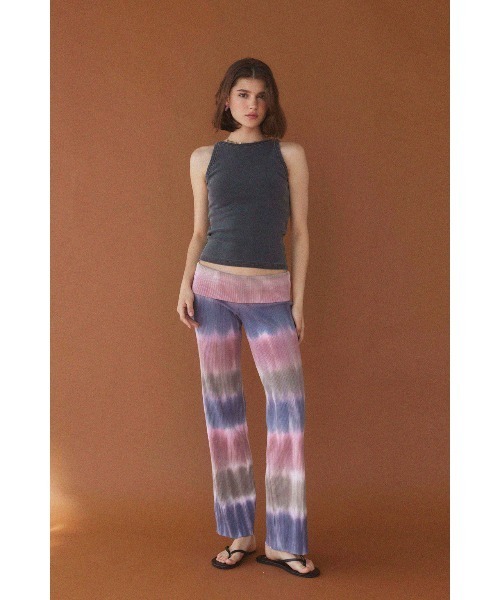 アリシアスタン リブフレアタイダイパンツ pink Rib Flare Pants | ALEXIA STAM