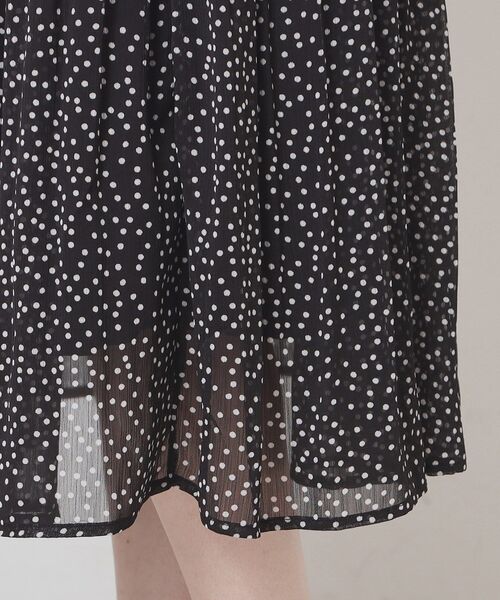 ITS'DEMO(イッツデモ)の「【手洗い可/ウエストゴム】楊柳プリーツスカート(スカート・レディース・イエロー/グリーン/ブラック系/ホワイト系3・00)」の20枚目の写真