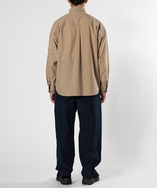 meanswhile(ミーンズワイル)の「Luggage L.S SH(シャツ/ブラウス・メンズ・ブラック/ベージュ・3(L)/2(M)/1(S))」の17枚目の写真