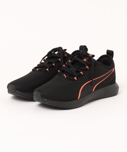PUMA(プーマ)の「PUMA プーマ SOFTRIDE CRUISE 2【軽量】レディーススニーカー(ソフトライドクルーズ2) 378209(スニーカー・レディース・ブラック/ブラック×レッド・23.0cm/23.5cm/24.0cm/24.5cm/25.0cm)」の1枚目の写真
