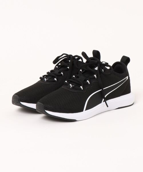 PUMA(プーマ)の「PUMA プーマ SOFTRIDE CRUISE 2【軽量】レディーススニーカー(ソフトライドクルーズ2) 378209(スニーカー・レディース・ブラック/ブラック×レッド・23.0cm/23.5cm/24.0cm/24.5cm/25.0cm)」の2枚目の写真