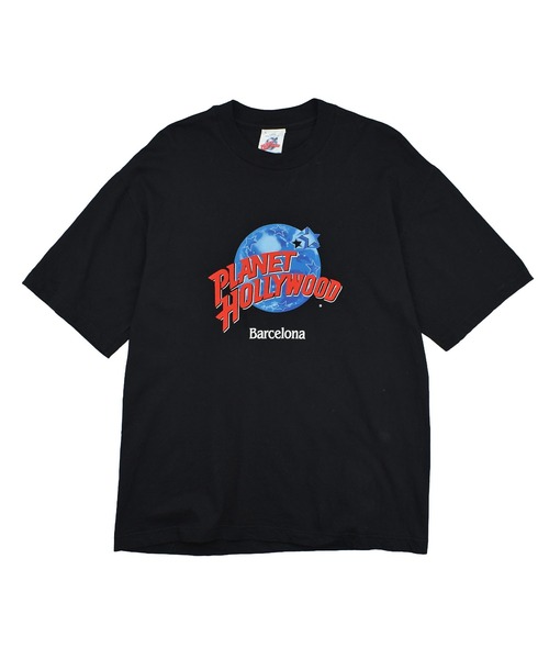 USED】Y2K PLANET Hollywood 企業ロゴ Tシャツ USA製（Tシャツ