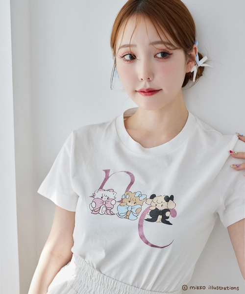 ナイスクラップ NICE CLAUP mikko コラボ Tシャツ one after another NICE CLAUP tシャツ 「mikko コラボ