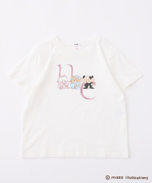 セール】【mikko コラボ】プリントTシャツ（Tシャツ/カットソー