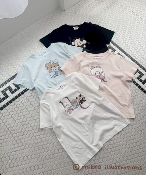 ナイスクラップ NICE CLAUP mikko コラボ Tシャツ one after another NICE CLAUP｜【mikko コラボ】プリントT