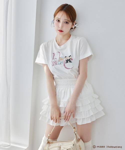 ナイスクラップ NICE CLAUP mikko コラボ Tシャツ one after another NICE CLAUP tシャツ 「mikko コラボ
