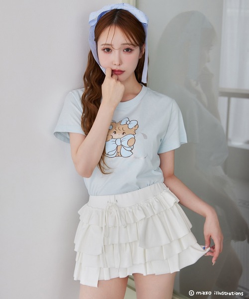 セール】【mikko コラボ】プリントTシャツ（Tシャツ/カットソー）｜one