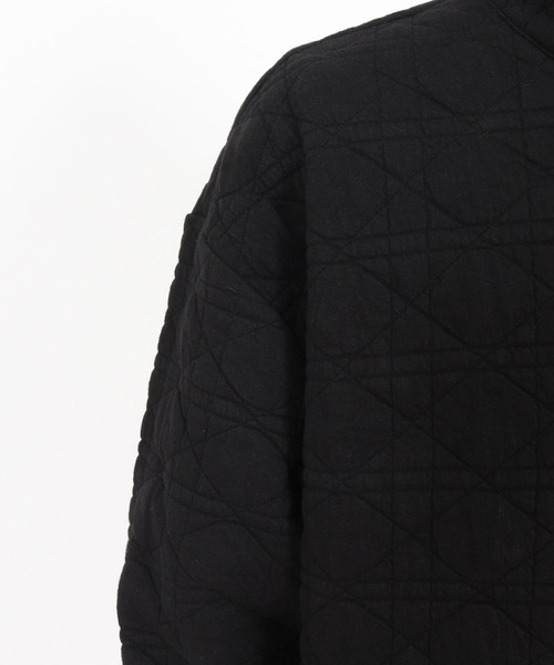 1minute 1second(ワンミニットワンセカンド)の「mlt5291-quilted half-zip pullover with heart patch ハーフジッププルオーバー(Tシャツ/カットソー・メンズ・ブラック/チャコール・S/M/L/XL)」の19枚目の写真