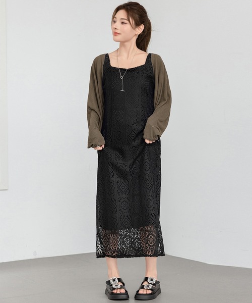 DAY CLOSET(デイ クローゼット)の「【ショート丈/通気性あり】さらりと軽く羽織れる。長袖サマーニットドルマンスリーブボレロ レディース(カーディガン/ボレロ・レディース・ブルー/ホワイト/ピンク/ブルーパープル/ベージュ/ブラック/グレイッシュベージュ/ブラウン/グレー/ダークグレー・FREE)」の19枚目の写真