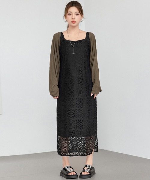 DAY CLOSET(デイ クローゼット)の「【ショート丈/通気性あり】さらりと軽く羽織れる。長袖サマーニットドルマンスリーブボレロ レディース(カーディガン/ボレロ・レディース・ブルー/ホワイト/ピンク/ブルーパープル/ベージュ/ブラック/グレイッシュベージュ/ブラウン/グレー/ダークグレー・FREE)」の20枚目の写真