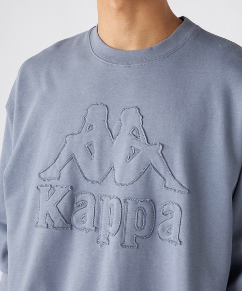 Kappa(カッパ)の「裏毛クルーネックスウェット(スウェット・メンズ・チャコールグレー/ライトブルー・X-LARGE/LARGE/MEDIUM)」の9枚目の写真