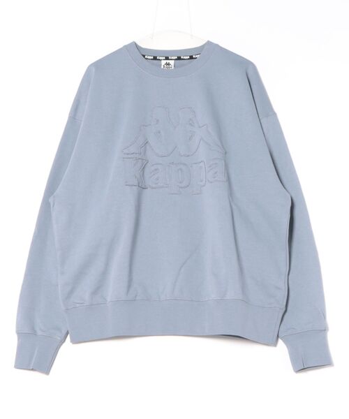 Kappa(カッパ)の「裏毛クルーネックスウェット(スウェット・メンズ・チャコールグレー/ライトブルー・X-LARGE/LARGE/MEDIUM)」の11枚目の写真