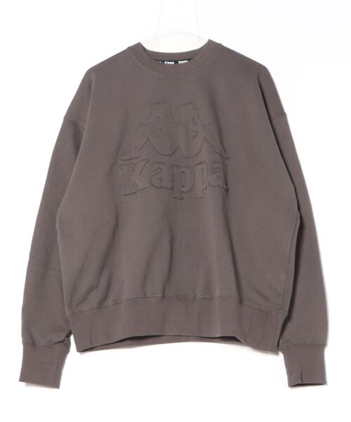 Kappa(カッパ)の「裏毛クルーネックスウェット(スウェット・メンズ・チャコールグレー/ライトブルー・X-LARGE/LARGE/MEDIUM)」の12枚目の写真