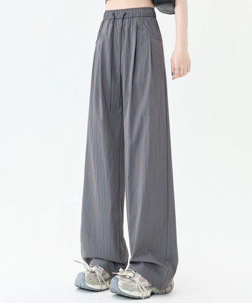 RENOL グレー ワイドパンツ　スラックス 起毛TR ワイドストレートスラックス｜WEGO（ウィゴー） – WEGO