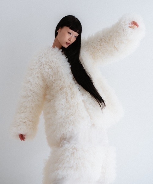 ジャケット・アウター honey mi honey tulle tiered blouson tulle tiered blouson（ブルゾン）｜HONEY MI HONEY（ハニーミーハニー