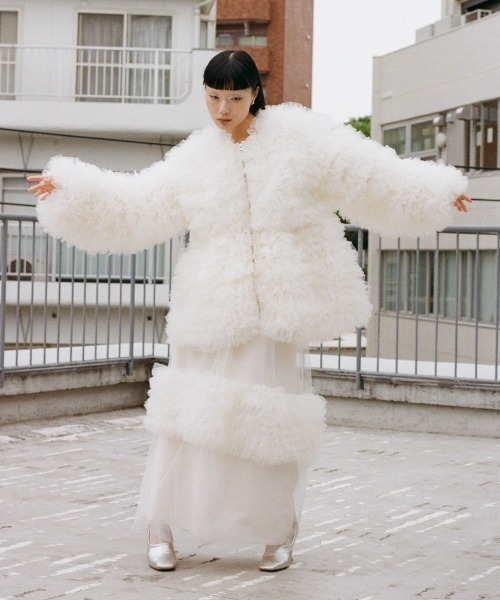ジャケット・アウター honey mi honey tulle tiered blouson tulle tiered blouson（ブルゾン）｜HONEY MI HONEY（ハニーミーハニー