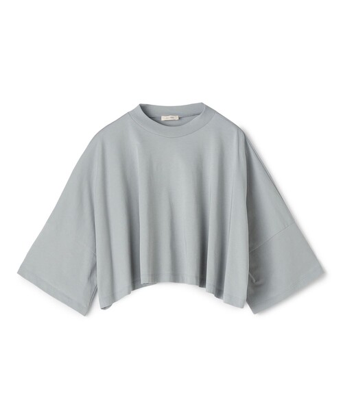 DES PRES(デ・プレ)の「ソフトプレーンジャージー フレアプルオーバー(Tシャツ/カットソー・レディース・ブラック/ピンク/ライトグレー/ホワイト・FREE)」の4枚目の写真