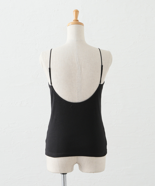 JOURNAL STANDARD（ジャーナルスタンダード）の「バックオープンカップ付きキャミソール（キャミソール・レディース・ブラック/ライトグリーン/ホワイト・FREE）」の5枚目の写真