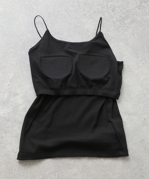 JOURNAL STANDARD（ジャーナルスタンダード）の「バックオープンカップ付きキャミソール（キャミソール・レディース・ブラック/ライトグリーン/ホワイト・FREE）」の10枚目の写真