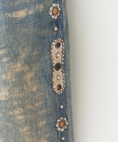 Theater code(シアターコード)の「【26SS再入荷】Studded design print denim pants/スタッズデザインプリント フレアデニム(デニムパンツ・メンズ・ライトブルー・M/L)」の12枚目の写真
