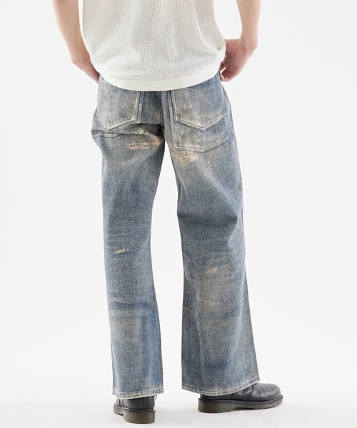 Theater code(シアターコード)の「【26SS再入荷】Studded design print denim pants/スタッズデザインプリント フレアデニム(デニムパンツ・メンズ・ライトブルー・M/L)」の7枚目の写真