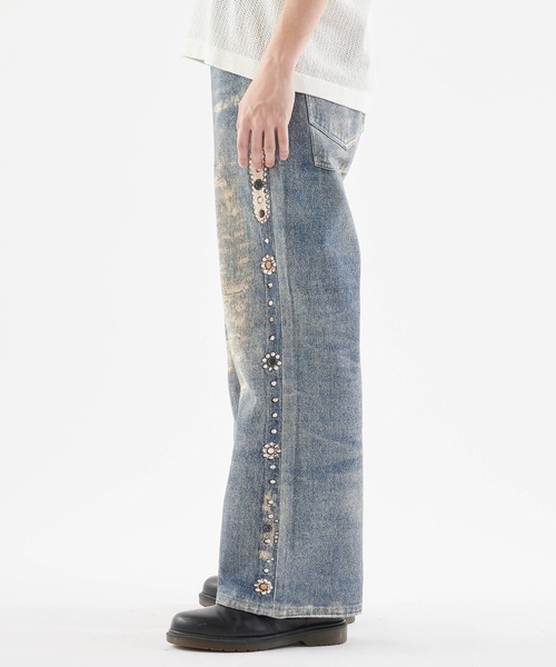 Theater code(シアターコード)の「【26SS再入荷】Studded design print denim pants/スタッズデザインプリント フレアデニム(デニムパンツ・メンズ・ライトブルー・M/L)」の18枚目の写真