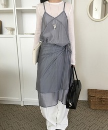 on:nue | 【on:nue】レイヤードラップロングワンピース /2025 AW COLLECTION(ワンピース)
