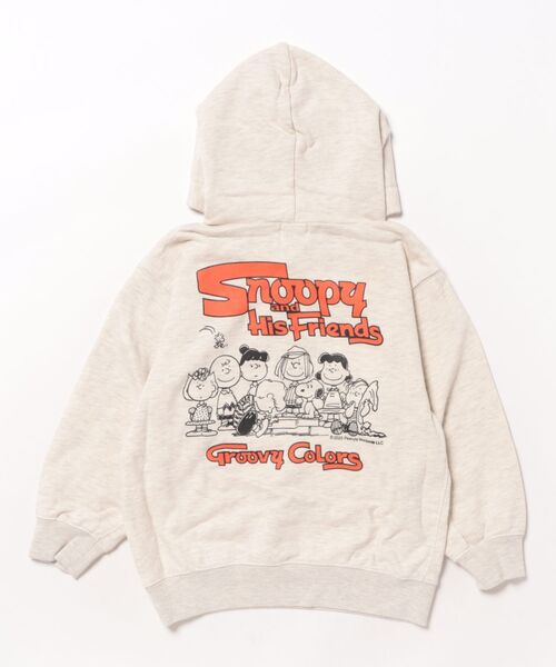 GROOVY COLORS（グルービーカラーズ）の「SNOOPY FRIENDS Sweat Hoodie（パーカー・キッズ・オフホワイト・125/115）」の6枚目の写真