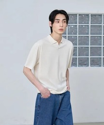 AGOD（エージーオーディー）の「【Vini】プレーンカラーハーフニット（Tシャツ/カットソー）」