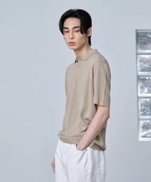 AGOD（エージーオーディー）の「【Vini】プレーンカラーハーフニット（Tシャツ/カットソー）」