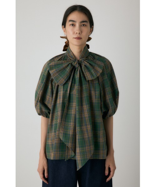 crie conforto(クリーコンフォルト)の「チェックボウタイブラウス 冬服 / リボン(シャツ/ブラウス・レディース・レッド系その他/ブラック系その他/グリーン系その他・FREE)」の21枚目の写真