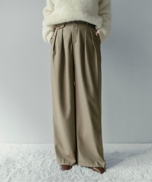 on:nue | 【on:nue】[4色展開/3サイズ展開] センタープレスタックストレートスラックス /2025 AW COLLECTION(スラックス)